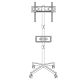 20. MONTIS MOBILE TV MOUNT 23"-60" MT191 ATLAS / BLACK / VESA 400X400