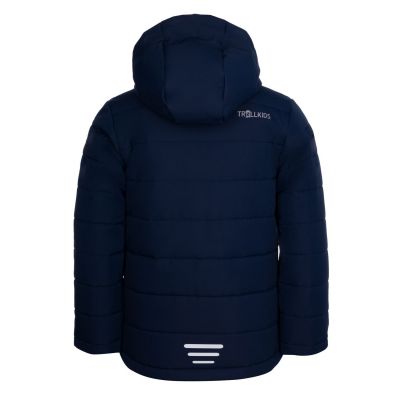 2. Trollkids Kids Hemsedal Snow Jacket XT Waterproof Hooded Ski Jacket Navy Blue (513-164)