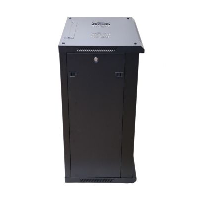 3. Extralink 18U 600x600 Black Wall-Mounted Rack Cabinet