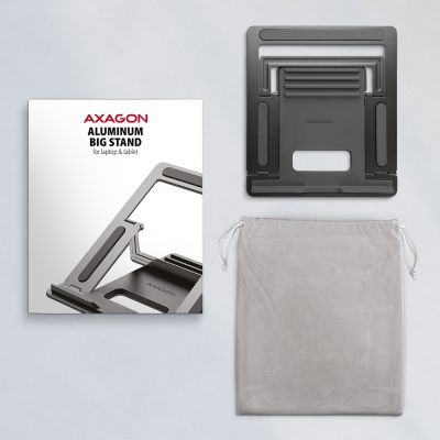 9. Axagon STND-L Laptop Stand Notebook Stand Gray 40.6 cm (16")