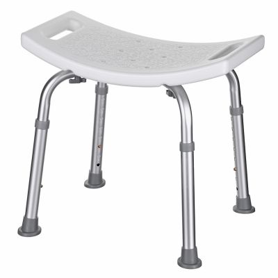 3. Rectangular shower stool with adjustable height