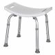 3. Rectangular shower stool with adjustable height