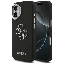 Guess Grained Big 4G Classic Logo case for iPhone 17 - black