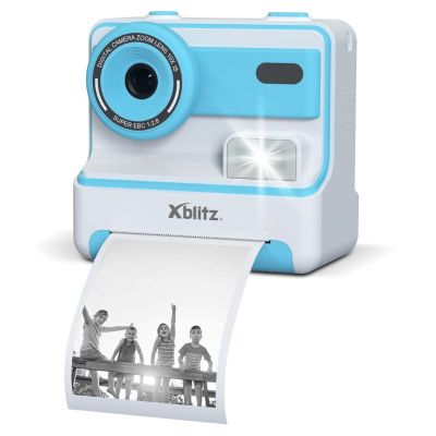 12. XBLITZ INSTANT CAMERA WITH FLASH BLUE PRINTER