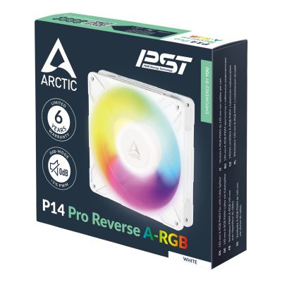 7. ARCTIC Freezer P14 Pro Reverse A-RGB (White) - 3 Pack Computer Case Fan 14 cm White 3 pcs.