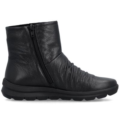 2. Rieker Z0066-00 Waterproof Insulated Leather Women's Boots, Black