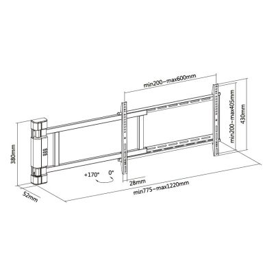 10. Equip yourself with a 32"-75" wall mount / 1TFT motor. 2Joints 50Kg sw lite Retail