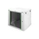 10. Digitus DYNAmic 19" 12U 600x600 wall-mounted network cabinet, glass door, gray, undivided, assembled, 60kg