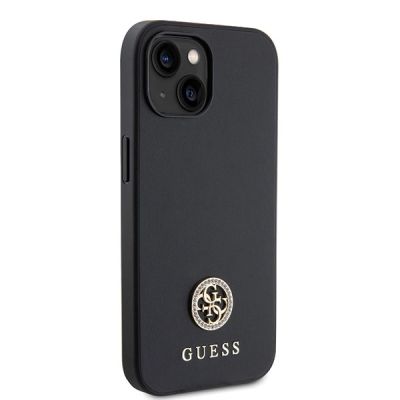 4. Guess GUHCP15MPS4DGPK iPhone 15 Plus 6.7" black/black hardcase Strass Metal Logo