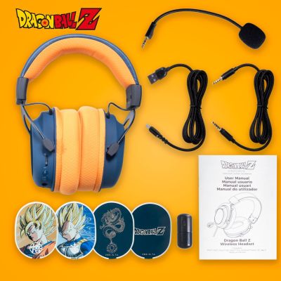 7. Blade DB2001 Headphones/Headset Wired & Wireless Headband Gaming USB Type-C Bluetooth Black, Gray, Orange