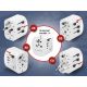 5. GEMBIRD UNIVERSAL GROUNDED TRAVEL ADAPTER 15W, WHITE