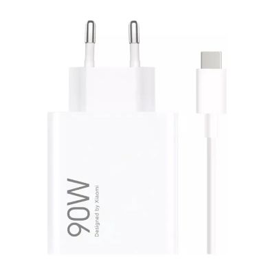 Xiaomi HyperCharge Combo 90W 6.1A USB-A Wall Charger with USB-C Cable - White
