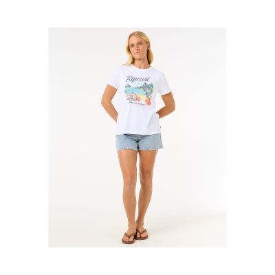 4. RIP CURL Crystal Standard Tee White