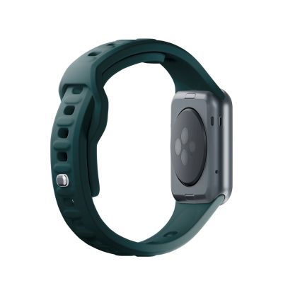 5. 3mk Silicone Watch Strap for Apple Watch 42 / 44 / 45 / 49 mm - green