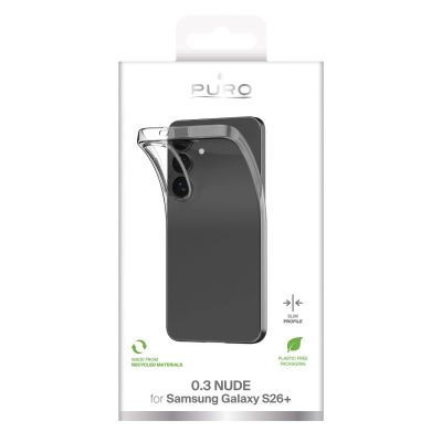 2. Puro Ultra-Slim 0.3 NUDE Protective Case for Samsung Galaxy S26 Plus - Transparent