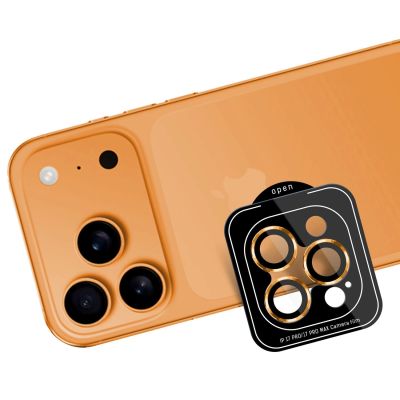 5. 3mk Lens Protection Pro Tempered Glass for iPhone 17 Pro / 17 Pro Max - Orange