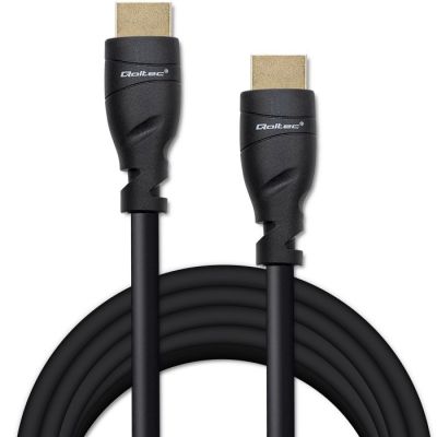 3. QOLTEC HDMI CABLE V2.1 ULTRA HIGH SPEED 8K | 60HZ | 26AWG | GOLD