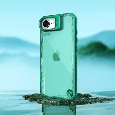 6. Nillkin Iceblade Prop Case with Stand for iPhone 16e / 17e - Green
