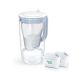 Brita Glass filter jug + 2 MaxtraPro PP cartridges (blue; 2.5l)