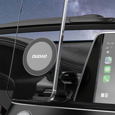 4. Dudao F25 MagSafe-compatible car mount for dashboard or windshield - black