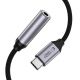 4. Tech-Protect Ultraboost USB-C to Mini Jack 3.5mm DAC adapter - dark gray