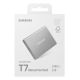 8. Samsung T7 Resurrected 2TB Silver External SSD Drive