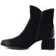 3. Women's black suede high-heeled ankle boots Potocki SZ12875