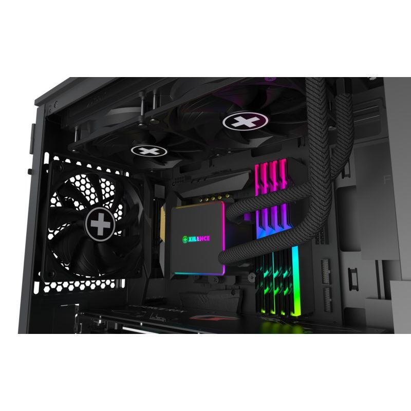 8. Xilence LiQuRizer RGB XC982 Processor Liquid Cooling Kit 12 cm Black