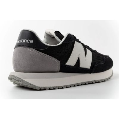 5. New Balance 237 Men’s Black Leather Sneakers