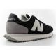 5. New Balance 237 Men’s Black Leather Sneakers