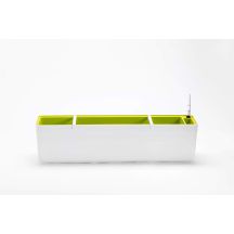 URBALIVE BERBERIS Self-Irrigation Rectangular Planter 80 x 20 cm, White