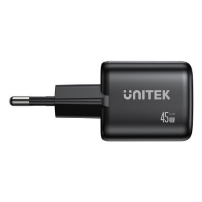 32. UNITEK 2X GAN 45W CHARGING UNIT, 2XUSB-C PD 3.0, QC, BLACK