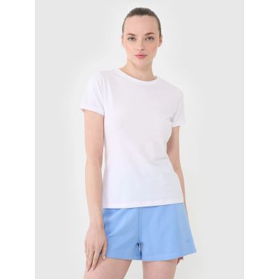 Slim plain women's T-shirt 4F 4FWMM00TTSHF2673-10S