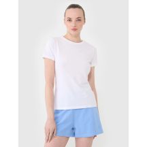 Slim plain women's T-shirt 4F 4FWMM00TTSHF2673-10S
