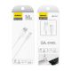 14. Dudao cable USB Type C 2.1A 1m white (L4T 1m white)