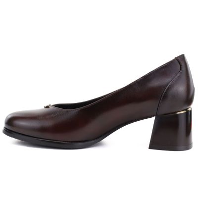 3. Women's pumps, chocolate high heels, Potocki 25-12712