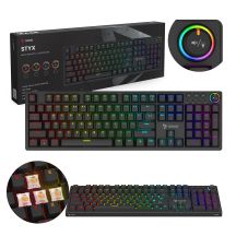 SAVIO MECHANICAL KEYBOARD STYX OUTEMU PEACH SILENT HOT SWAP RGB