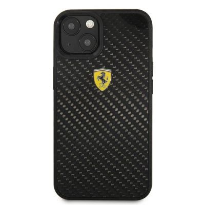 3. Ferrari FEHCP13SFCABK iPhone 13 mini 5.4" black/black hardcase On Track Real Carbon
