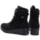 10. Women's black suede wedge ankle boots M.Daszyński MR23109A-3