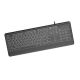 2. GEMBIRD SLIM WIRED KEYBOARD WITH BACKLIGHT, BLACK, RU LAYOUT