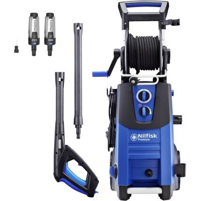 Nilfisk PREMIUM 190-12 EU Upright Electric Pressure Washer, 650 l/h, Blue, Black