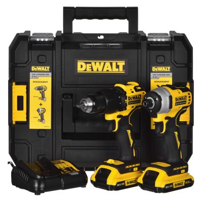 3. DeWalt 18V Combo Kit DCD709+DCF809 2x2.0Ah DCK2062D2T