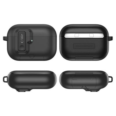 5. Tech-Protect Slim Hook Case for AirPods Pro 3 - Black