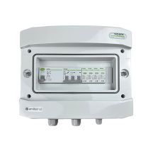 Hermetic IP65 EMITER AC connection switchboard with AC surge arrester Noark type 2, 50A 3-F, RCD type A 63A/300mA