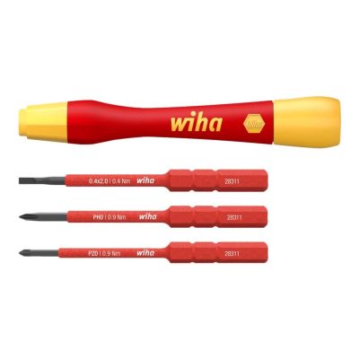 2. Wiha 43167 Hand Screwdriver Set Screwdriver with Interchangeable Bits