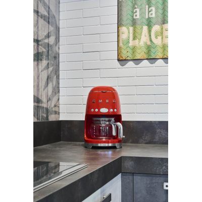 6. SMEG coffee machine model DCF02RDEU red