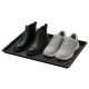 4. SMALL DRAINER SHOE RACK TASSY DRY PAD BLACK PROSPERPLAST