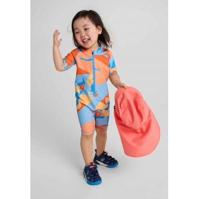 8. Reima Biitsi children's hat with a baseball cap, sun protection, red (5300152A-3240)