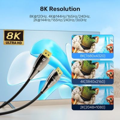 6. UNITEK C1631ABK01-30M DisplayPort Cable Black