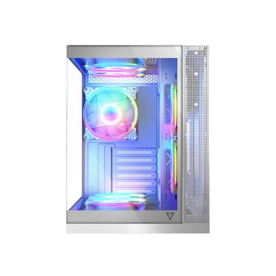8. MODECOM VOLCNO PANORAMA APEX ARGB 3F MIDI WHITE CASE